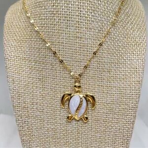 Turtle Gold Stainless Steel Waterproof Necklace